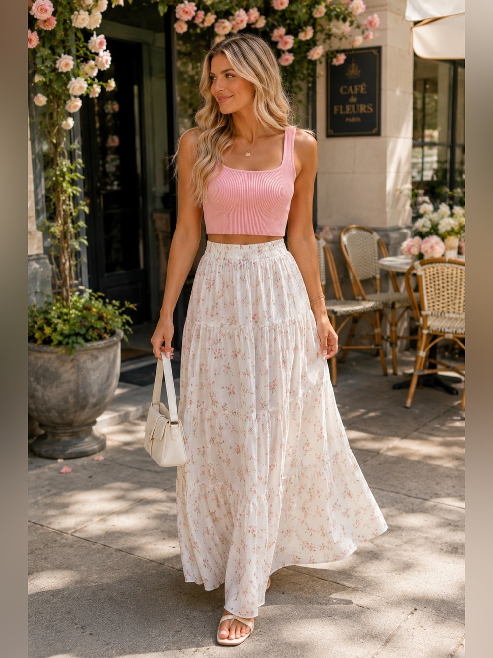 Gianni Bini Pink Crop Top